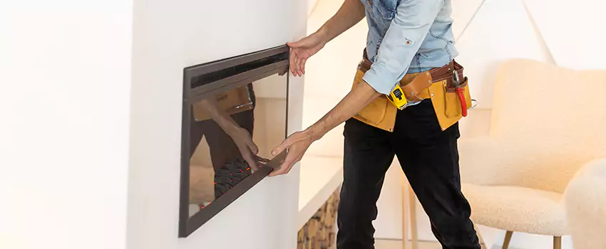 Metal Fireplace Installation in Ashland, Oregon