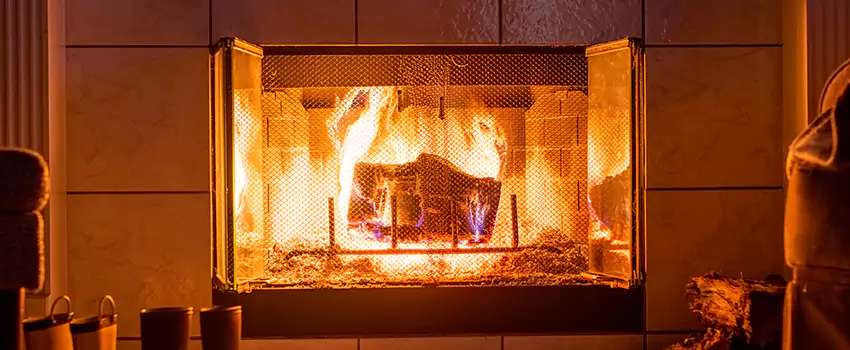 Mendota Hearth Landscape Fireplace Installation in Ashland, Oregon