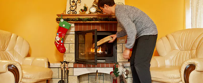 Rusted Metal Fireplace Restoration in Ashland, Oregon