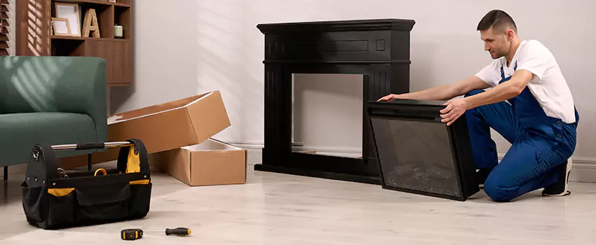 Old Rusted Metal Fireplace Repair And Replacement in Ashland, OR